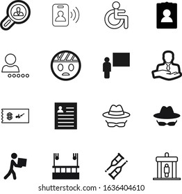 person vector icon set such as: accounting, high, investment, invalid, cleaning, fun, profit, carry, plain, image, teacher, courier, skyscraper, marketing, passing, technology, building, happiness