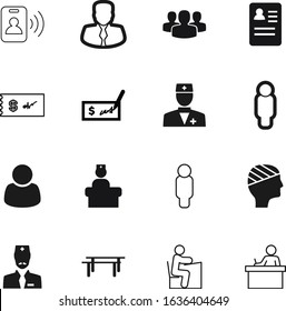 person vector icon set such as: corporate, exercise, anamnesis, circle, debt, badge, identification, bandage, fun, lines, clipboard, smile, reflection, pen, tie, account, team, salary, customer