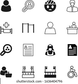 Person Vector Icon Set Such As: Eye, Frame, Smile, Happiness, Data, Staff, House, Workers, Emoticon, Maid, Bandaged, Care, Handicapped, Directory, Workout, Desk, Accessible, Identity, Fitness, Plain