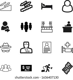 person vector icon set such as: figure, dangerous, businessman, crutch, window, internet, stethoscope, spy, credit, accounting, ambulance, child, cheque, therapy, contact, group, sleep, table