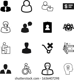 person vector icon set such as: card, carry, caution, payment, banking, stick, management, transportation, energy, young, pictograph, security, wheelchair, hair, intelligence, register, success