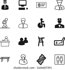 Person Vector Icon Set Such As: Stick, Lines, Athlete, Luggage, Security, Customer, Horizontal, Media, Leg, Workout, Wheelchair, Debt, Teamwork, Touristism, Bag, Police, Baby, Toilet, Working, Table