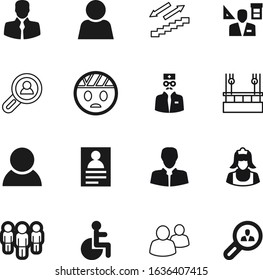 person vector icon set such as: workers, disable, network, stethoscope, disabled, object, name, round, emoticon, finance, happiness, home, information, industry, teamwork, crowd, hotel, construction