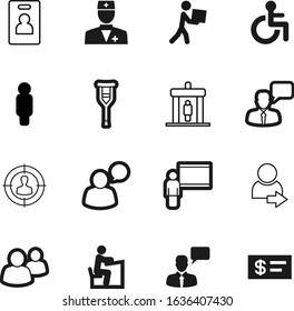 person vector icon set such as: profit, info, network, consumer, interface, face, photo, disability, young, circle, targeting, gate, cash, access, wealth, accounting, fracture, tag, chart, sitting