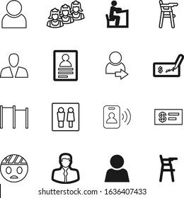 person vector icon set such as: workers, room, icone, mark, cleaner, exercise, medicine, bandaged, maid, eye, tag, house, athlete, hotel, women, shopping, emoji, choose, apron, art, lady, hygiene