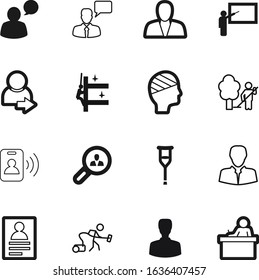 person vector icon set such as: address, checkmark, boy, home, sorts, bandage, stick, industrial, management, risky, bandaged, portrait, services, high, speaker, collect, pointer, mark, mop, building