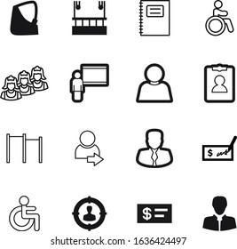 person vector icon set such as: building, client, audience, seo, demonstration, open, cleaning, servant, bandage, industrial, card, fitness, female, mark, illness, barbell, injured, concept, friend