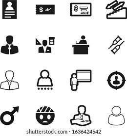 person vector icon set such as: injury, employee, damage, team, data, house, sex, school, desk, log, debt, presentation, architect, document, growth, emoticon, customers, bandaged, speaker, icons