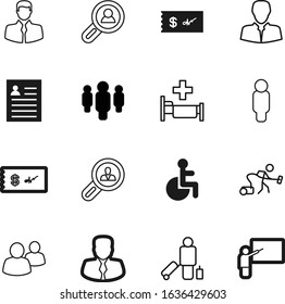 person vector icon set such as: image, plus, access, teamwork, cleaner, tourist, case, face, crowd, label, handicapped, mop, information, clean, home, seat, wheel, object, school, media, disabled