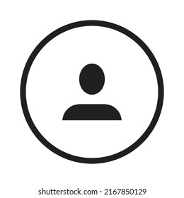 icono de vector de persona para presentación de símbolos de sitio web