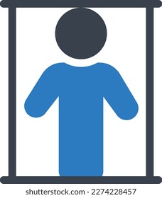 Person, Vektorgrafik auf transparentem Hintergrund. Symbole in Premium-Qualität. Symbole für Konzeption und Grafikdesign.