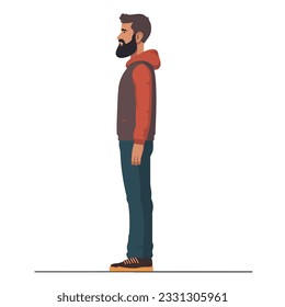 Person vector illustration: A simple and versatile vector depiction of a person, ideal for various design purposes and creative projects.