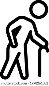 person vector thin line icon