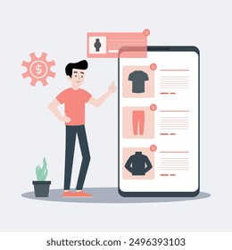 Person Viewing an Ad on a Tablet while Engaging Online Shopping