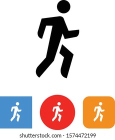 Person Walking Exercise Vector Icon Stock Vector (Royalty Free ...