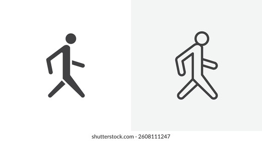 Person walking icons design. vector icons for ui designs