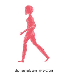 person walking isolated icon vector illustration design