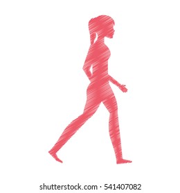 person walking isolated icon vector illustration design