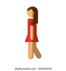 person walking isolated icon vector illustration design