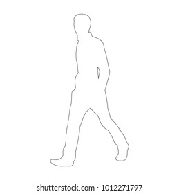  person walking line