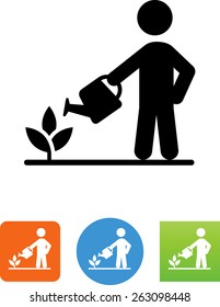 Person with watering can icon