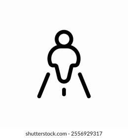 person way path navigation icon sign vector
