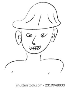 A person wearing a hat