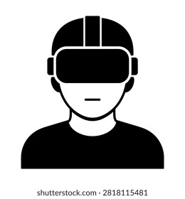 Person wearing virtual reality headset