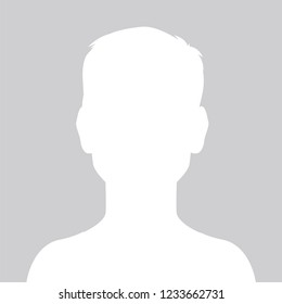 Person White Photo Placeholder Little Boy Stock Vector (Royalty Free ...