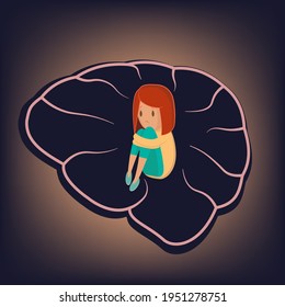 A person who became hostage to her own mind.