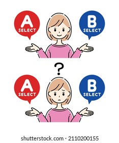A person who compares A and B.