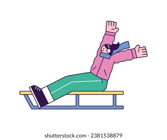 A person who enjoys winter sports. ice sled