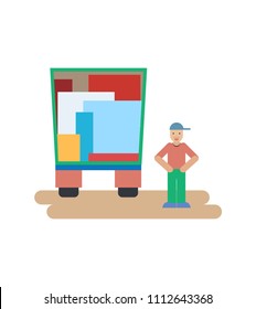 The person who moves or helps someone to move and carry things in boxes