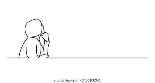 person working , business people vector line art	