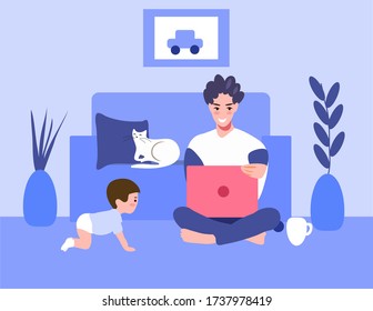 a person is working at home with a laptop