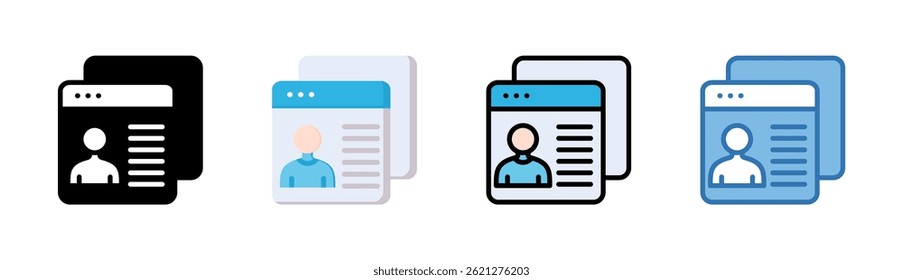 Persona Icon Element For Design