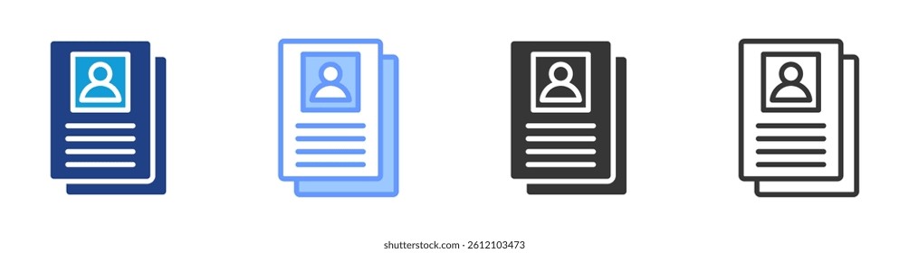 Persona icon set multiple style collection