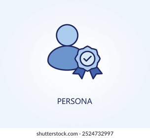 Persona vector, icon or logo sign symbol illustration