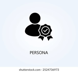 Persona Vector, Icon Or Logo Sign Symbol Illustration