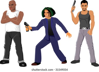 personages in character