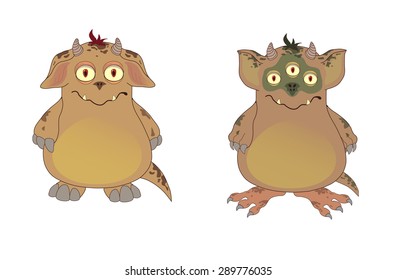 personages. monsters. vector