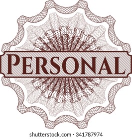 Personal abstract linear rosette