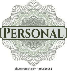 Personal abstract linear rosette