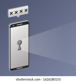 Personal access security and phone protection, secure digital data banner