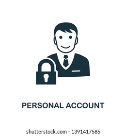 Personal Account icon. Creative element design from icons collection. Pixel perfect Personal Account icon for web design, apps, software, print usage.