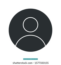 Personal account icon vector illustration logo template for many purpose. Isolated on white background.