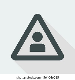 Personal account notice - Vector web icon