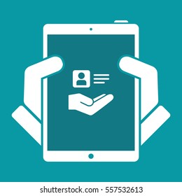 Personal account services - Minimal vector icon