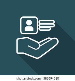Personal account services - Minimal vector icon