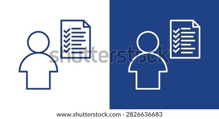 Personal Accountability Blue And White Icon Style Collection